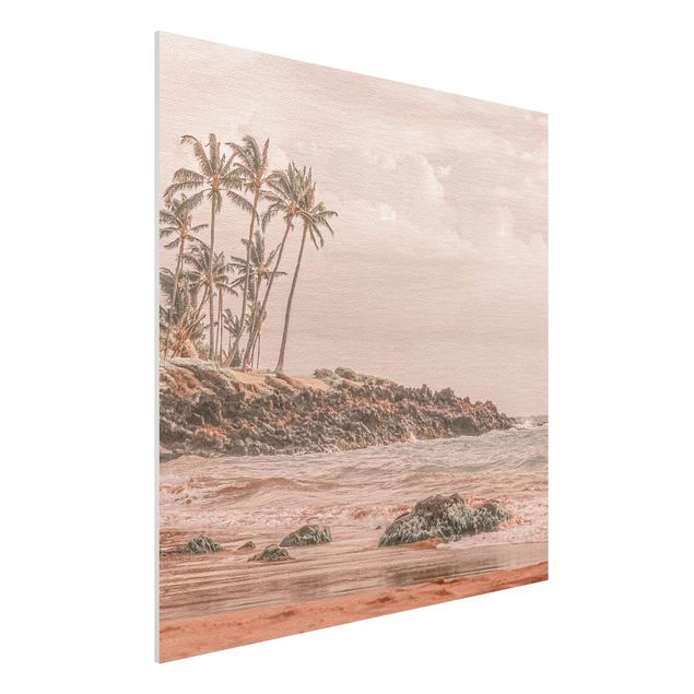 Forex Fine Art Print - Aloha Hawaii Strand - Quadrat 1:1
