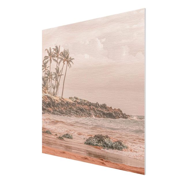 Forex Fine Art Print - Aloha Hawaii Strand - Quadrat 1:1