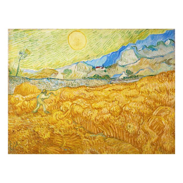 Pointillismus Bilder Vincent van Gogh - Kornfeld mit Schnitter