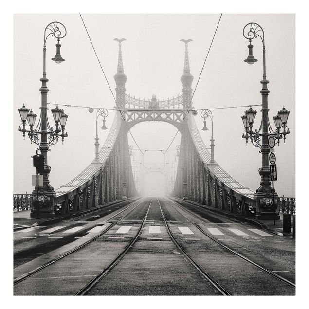 Alu-Dibond Bild - Brücke in Budapest