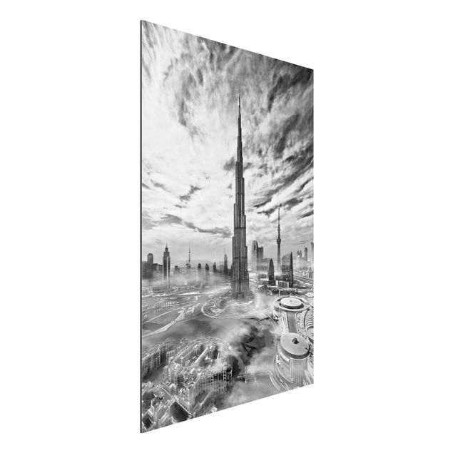 Aluminium Print - Dubai Super Skyline - Hochformat 3:2