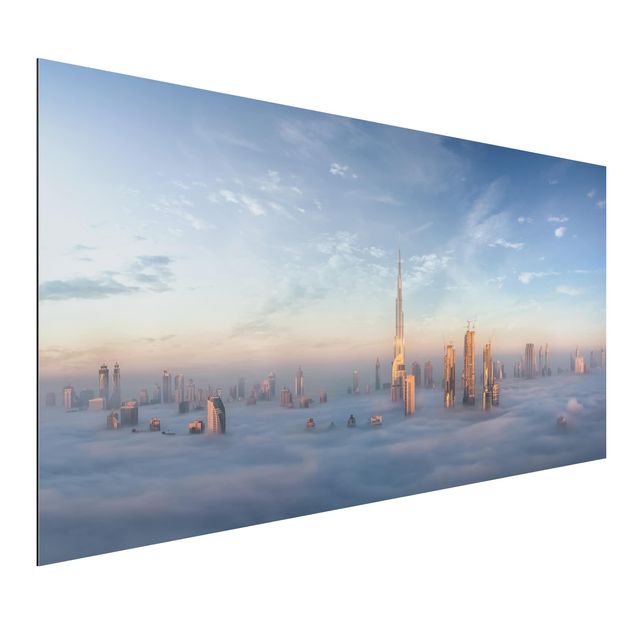 Alu Dibond Druck Dubai über den Wolken