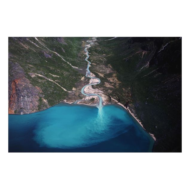 Wandbilder Fluss in Grönland