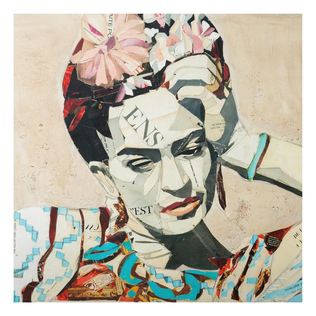 Schöne Wandbilder Frida Kahlo - Collage No.1