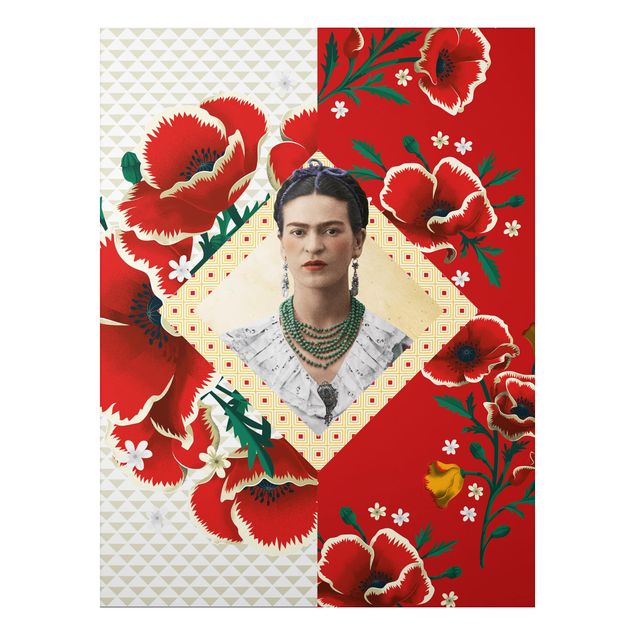 Schöne Wandbilder Frida Kahlo - Mohnblüten