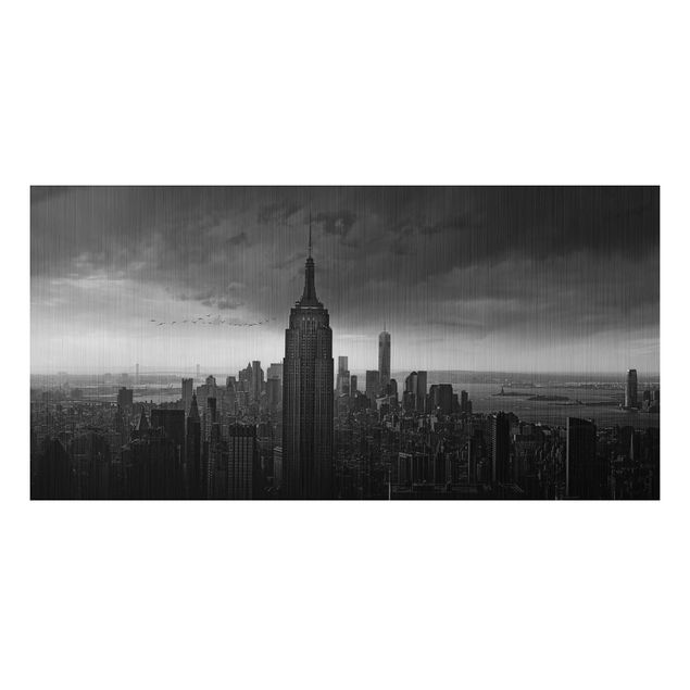 Alu Dibond Druck New York Rockefeller View