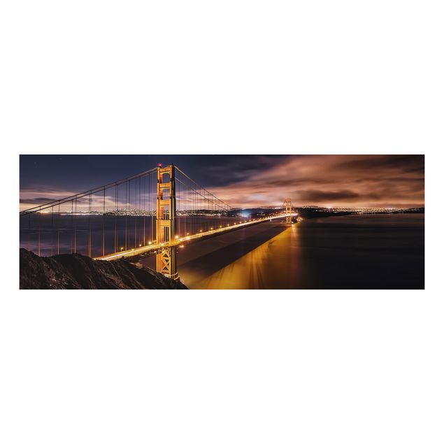 Alu Dibond Bilder Golden Gate to Stars