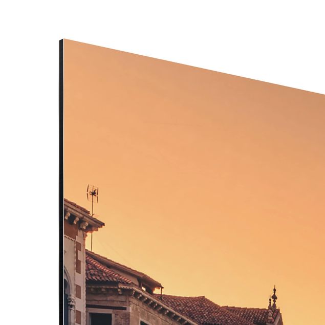 Aluminium Print - Goldenes Venedig - Quadrat 1:1