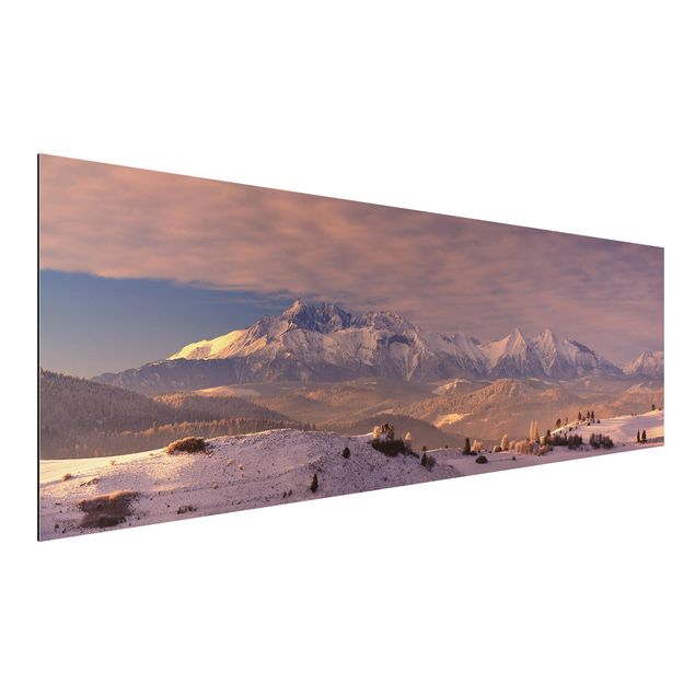 Bilder für die Wand Hohe Tatra am Morgen
