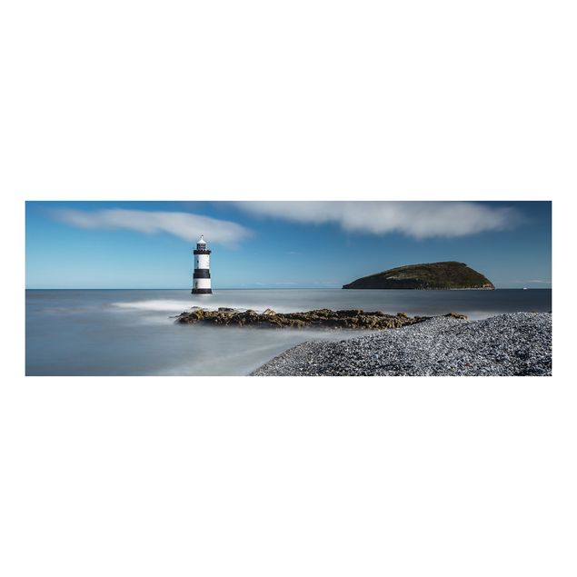 Alu Dibond Bilder Leuchtturm in Wales