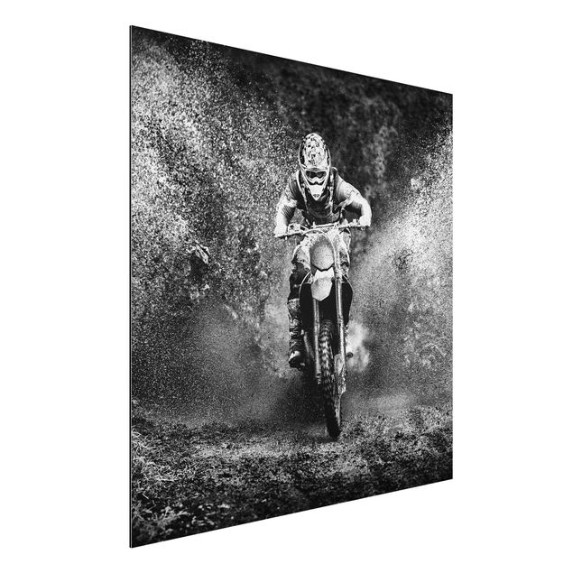 Bilder für die Wand Motocross im Schlamm