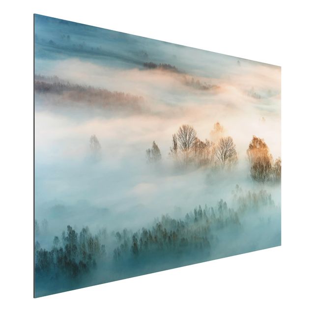 Bilder für die Wand Nebel bei Sonnenaufgang