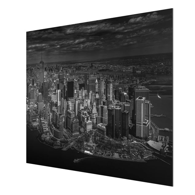 Aluminium Print - New York - Manhattan aus der Luft - Querformat 3:4
