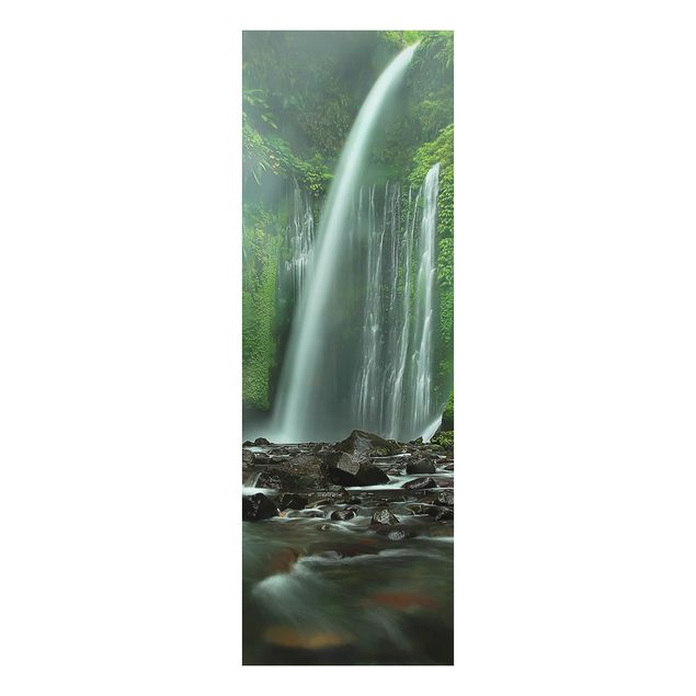 Alu Dibond Druck Tropischer Wasserfall