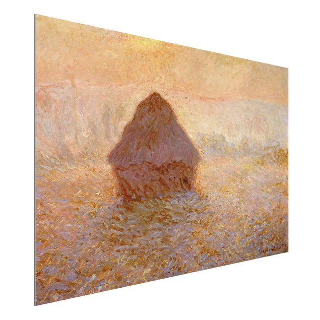 Kunstdrucke Impressionismus Claude Monet - Heuhaufen im Nebel