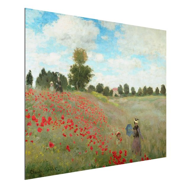 Kunstdrucke Impressionismus Claude Monet - Mohnfeld bei Argenteuil