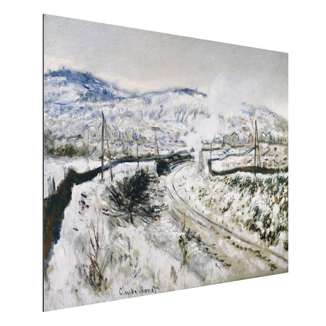 Kunstdrucke Impressionismus Claude Monet - Zug im Schnee