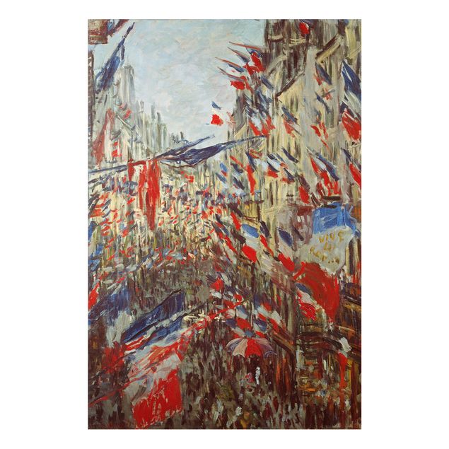 Monet Bilder Claude Monet - Straße im Flaggenschmuck