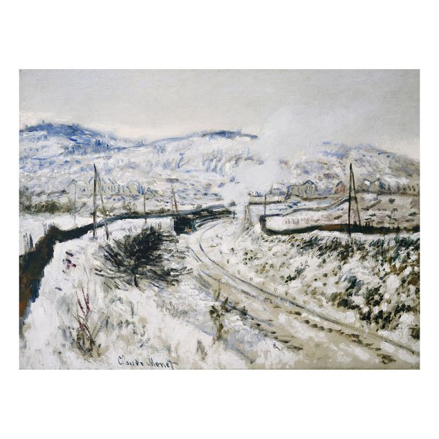 Bilder von Monet Claude Monet - Zug im Schnee