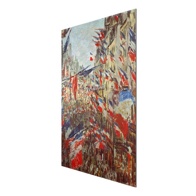 Wandbilder Claude Monet - Straße im Flaggenschmuck