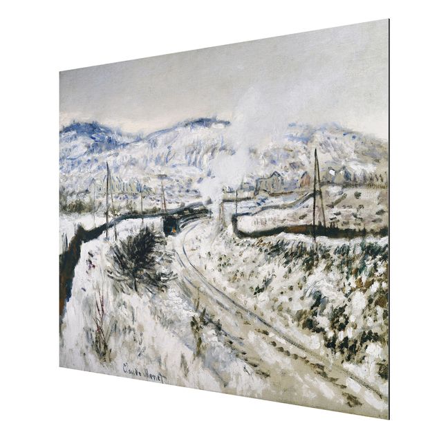 Bilder für die Wand Claude Monet - Zug im Schnee