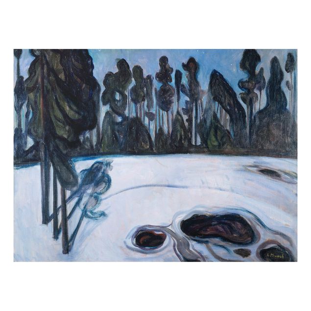 Post Impressionismus Bilder Edvard Munch - Sternennacht