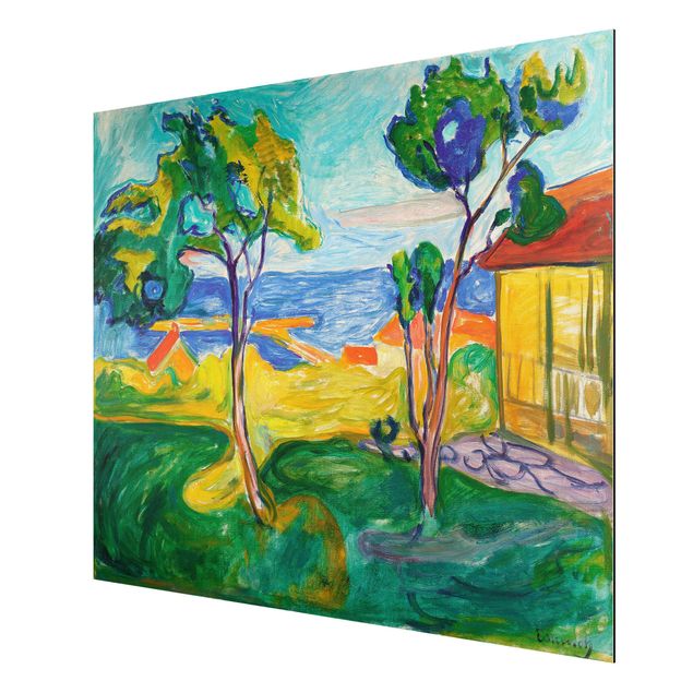 Alu-Dibond Bild - Edvard Munch - Der Garten in Åsgårdstrand