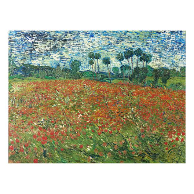 Kunstdruck Pointillismus Vincent van Gogh - Mohnfeld