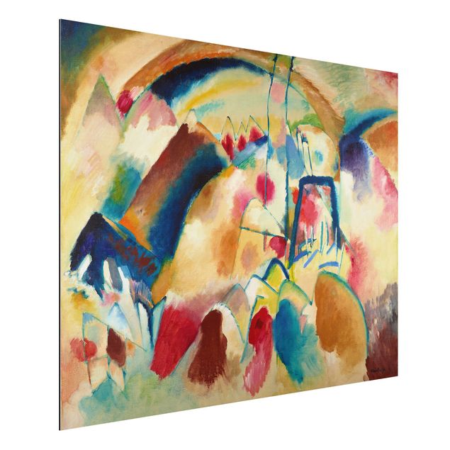 Abstrakte Kunst Bilder Wassily Kandinsky - Landschaft mit Kirche