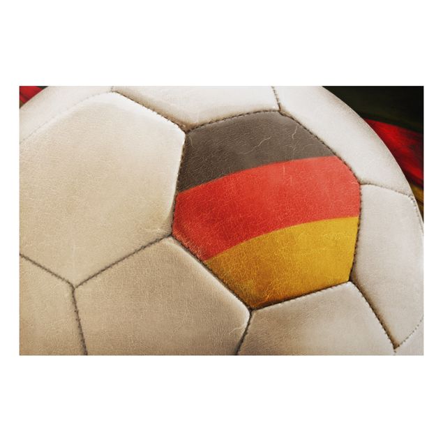 Alu Dibond Druck Vintage Fussball Deutschland