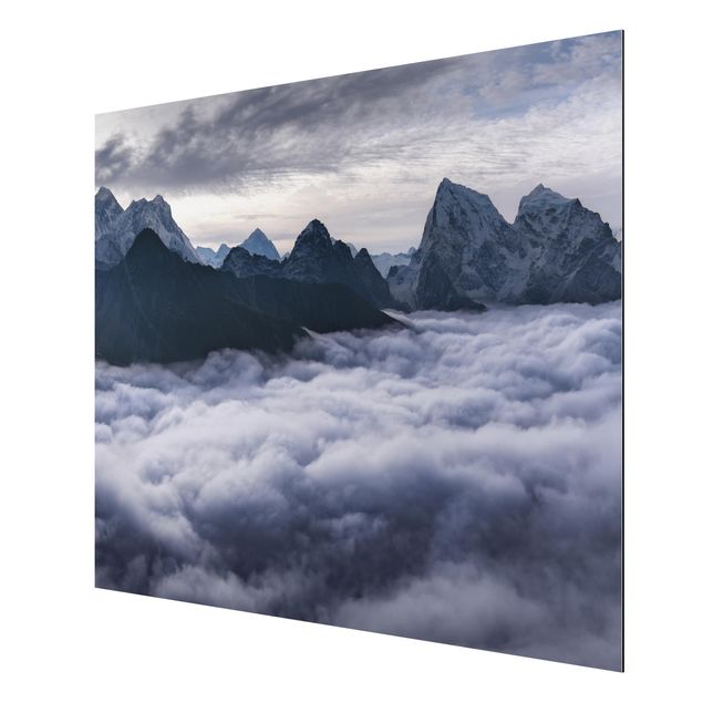 Aluminium Print - Wolkenmeer im Himalaya - Querformat 3:4