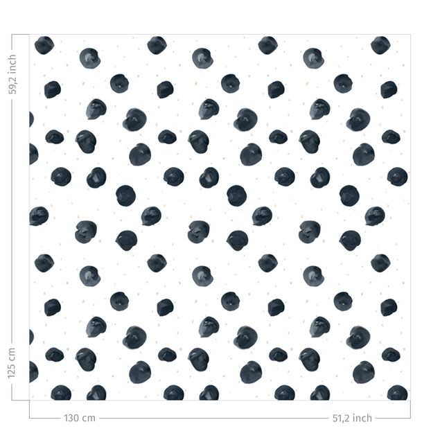 Vorhang Muster Aquarell Punkte mit kleinen Punkten