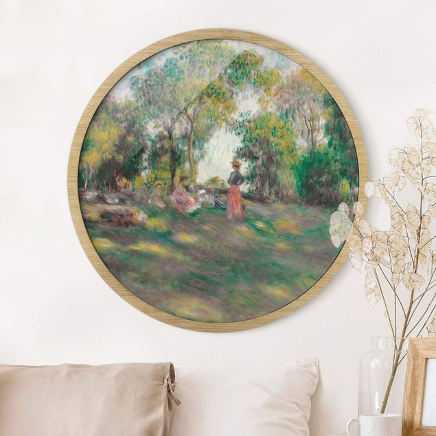 Runde Bilder Auguste Renoir - Landschaft mit Figuren