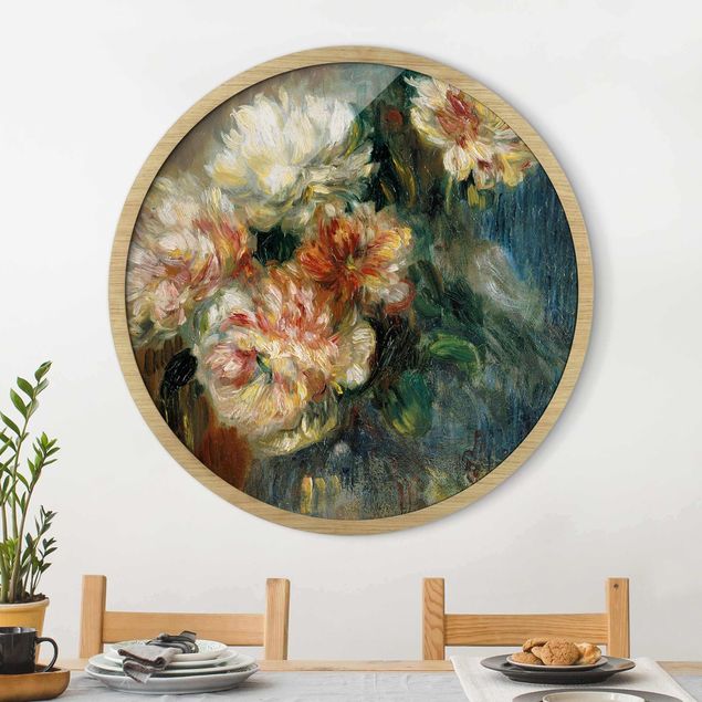 Runde Bilder Auguste Renoir - Vase Pfingstrosen
