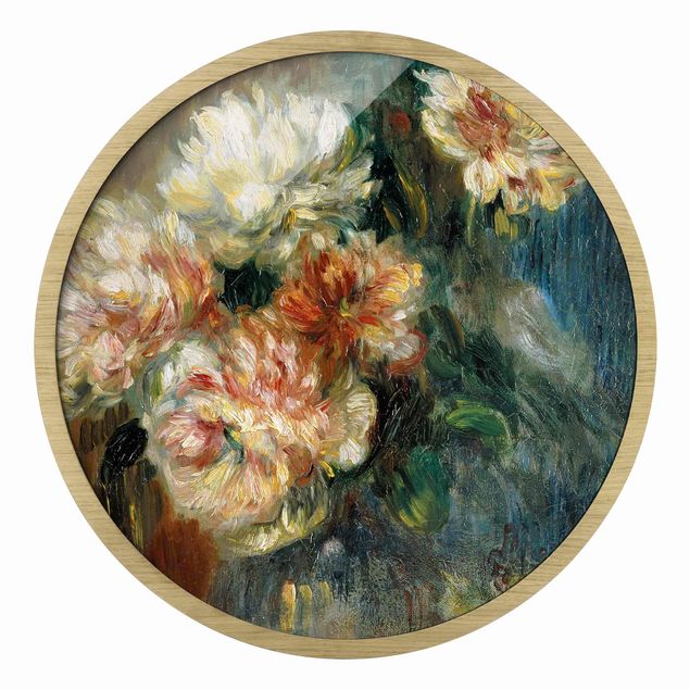 Kunstdrucke mit Rahmen Auguste Renoir - Vase Pfingstrosen