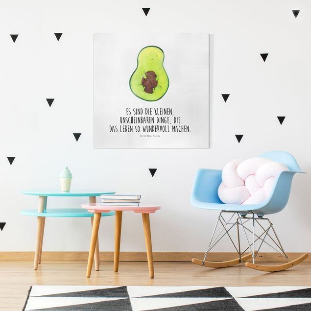 Wandbilder Tiere Mr. & Mrs. Panda - Avocado - Die kleinen Dinge