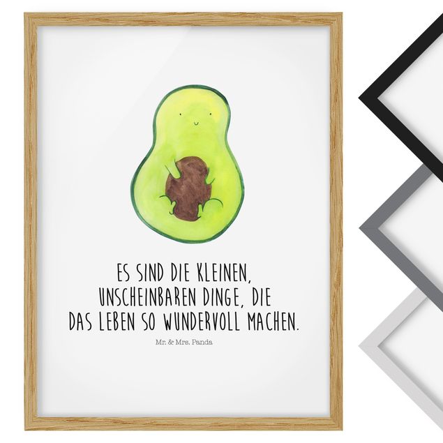 Schöne Wandbilder Mr. & Mrs. Panda - Avocado - Die kleinen Dinge
