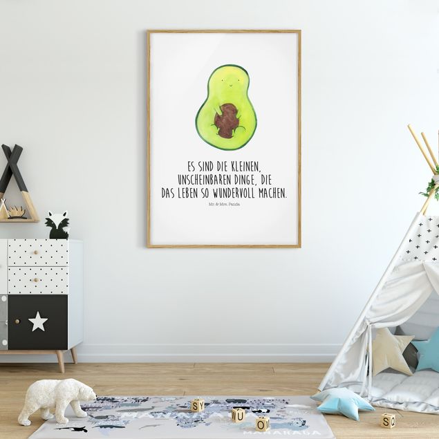 Bilder mit Rahmen abstrakt Mr. & Mrs. Panda - Avocado - Die kleinen Dinge