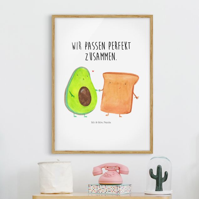 Wandbilder abstrakt Mr. & Mrs. Panda - Avocado - Perfektes Toast