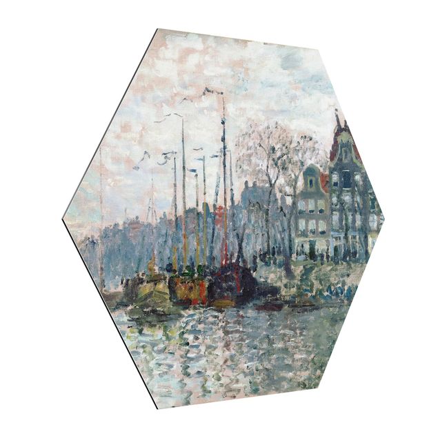 Foto auf Alu Dibond Claude Monet - Kromme Waal Amsterdam