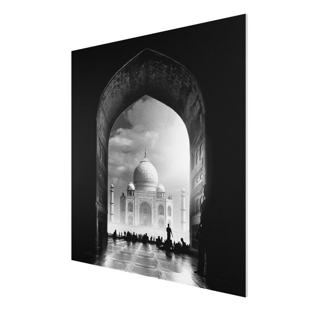 Forex Fine Art Print - Das Tor zum Taj Mahal - Quadrat 1:1