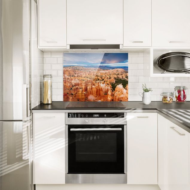 Küchenrückwand Glas Landschaft Farbenpracht des Grand Canyon