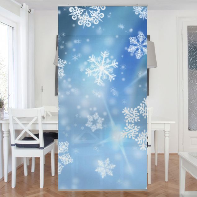 Raumteiler - Snowflakes 250x120cm