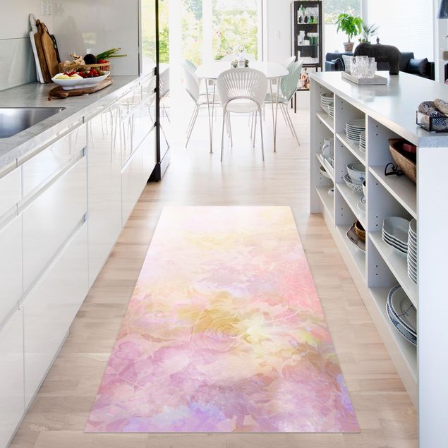 Teppiche Strahlender Blütentraum in Pastell