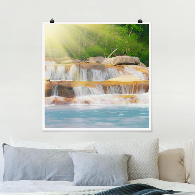 Bilder für die Wand Wasserfall Lichtung