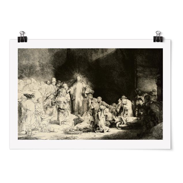 Rembrandt Bilder Rembrandt van Rijn - Christus heilt die Kranken