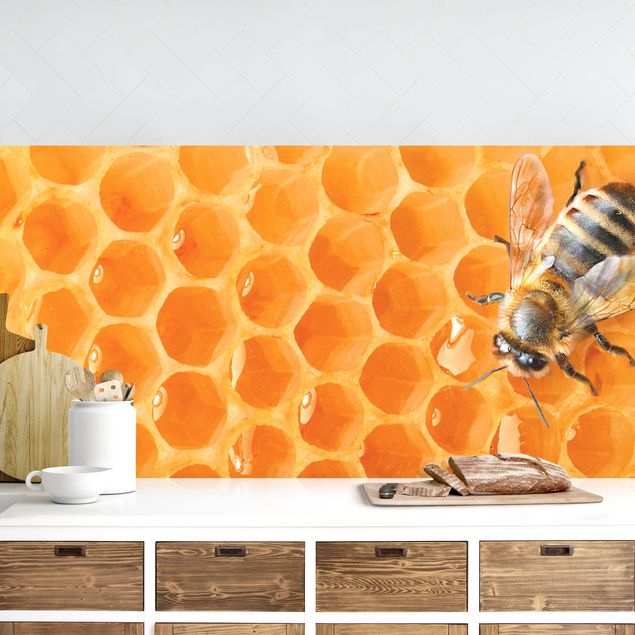 Küchenrückwände Platte Honey Bee