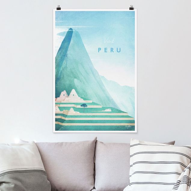 Poster Illustration Reiseposter - Peru
