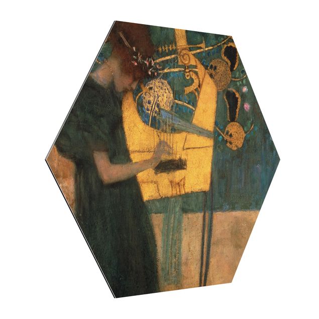 Alu Dibond Bilder Gustav Klimt - Die Musik