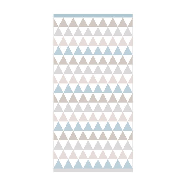 Teppich grau Geometrisches Muster Dreiecke mit Balken